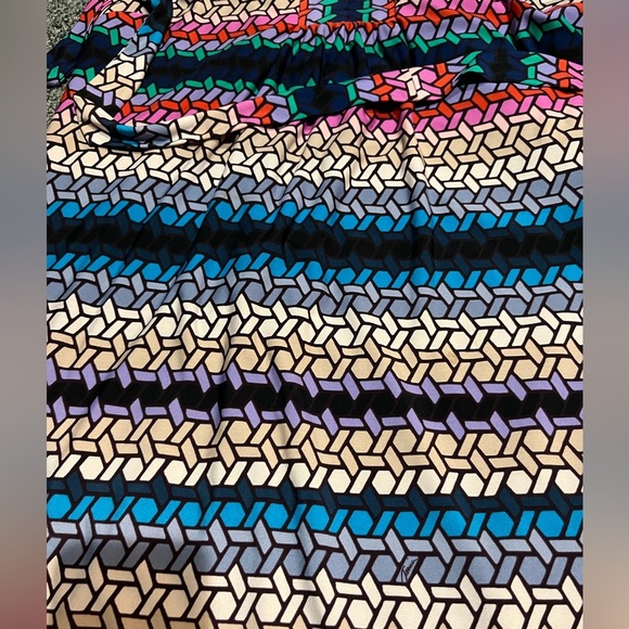 Trina Turk A line Belted Geometric Print dress large - Picture 3 of 5